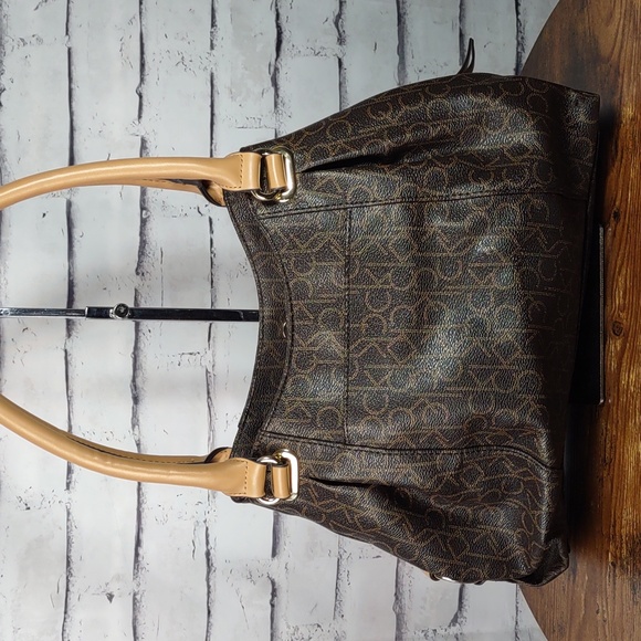 Calvin Klein Signature Monogram Satchel - Picture 5 of 16